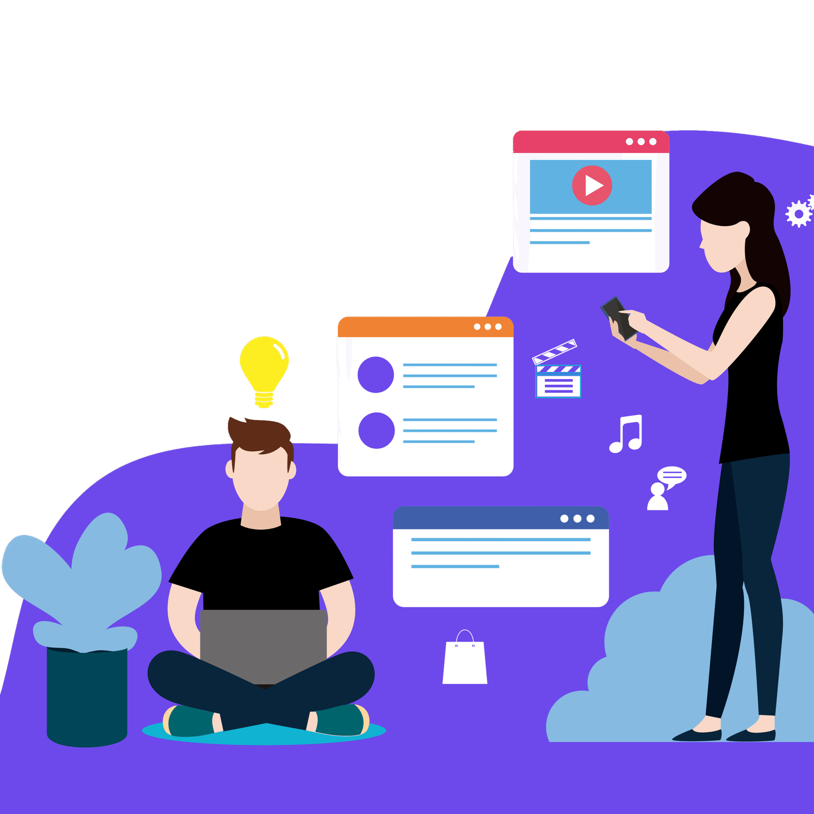 Creative services: Web development services